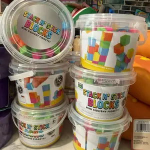 Stack & Stick Mini Squishy Blocks – 125 Piece Sensory Building Set