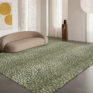 Modern Geometric Pattern Rug, Leopard Print Rug, Non-slip Soft Floor Mat, Decorative Carpet for Home Living Room Bedroom Study Room, Home Decor