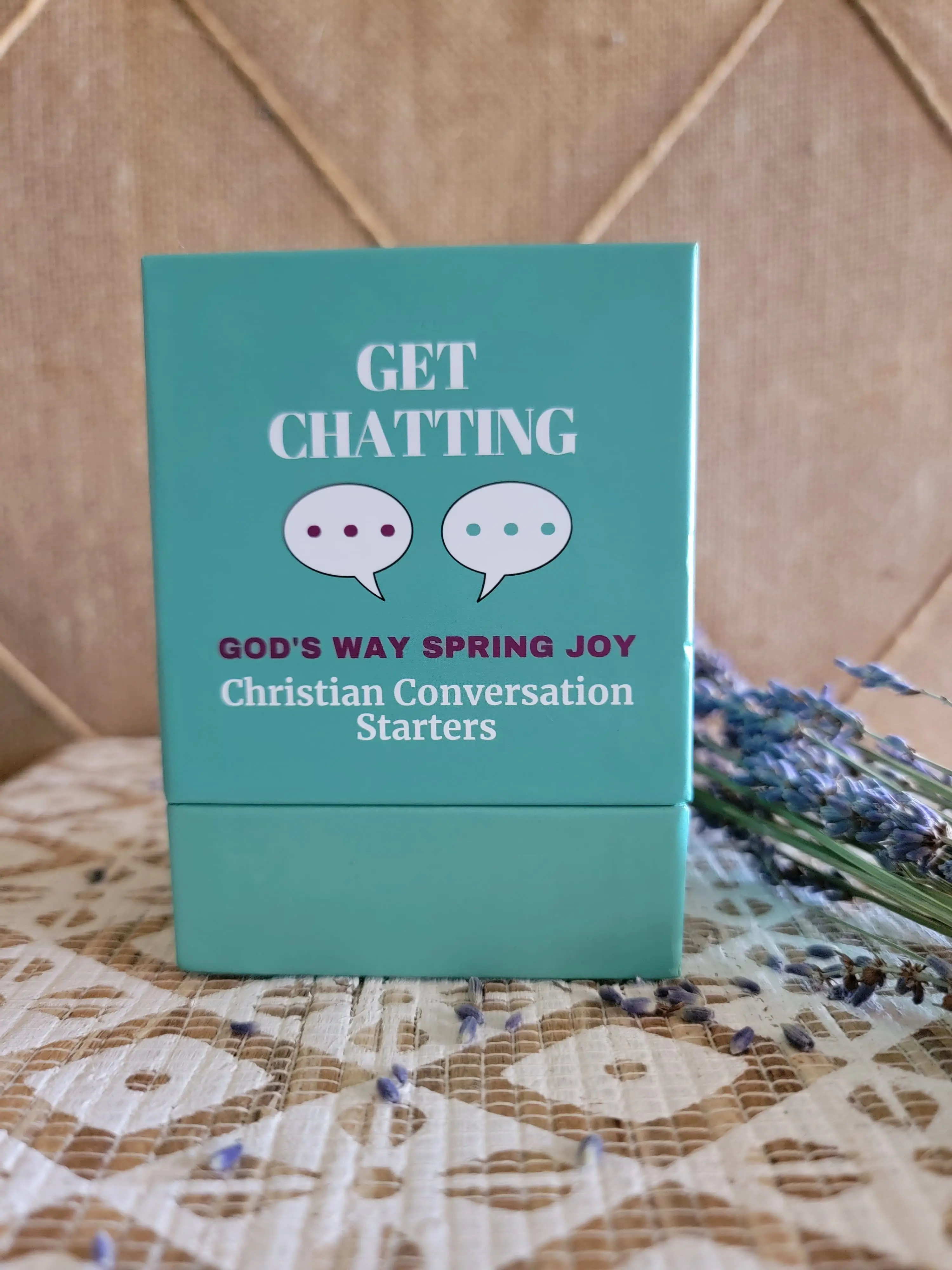 Get Chatting:  Christian Conversation Starters - Over 140 Cards in 4 topic Colors for Faith-Based Discussions - User-Friendly for Ages 8+