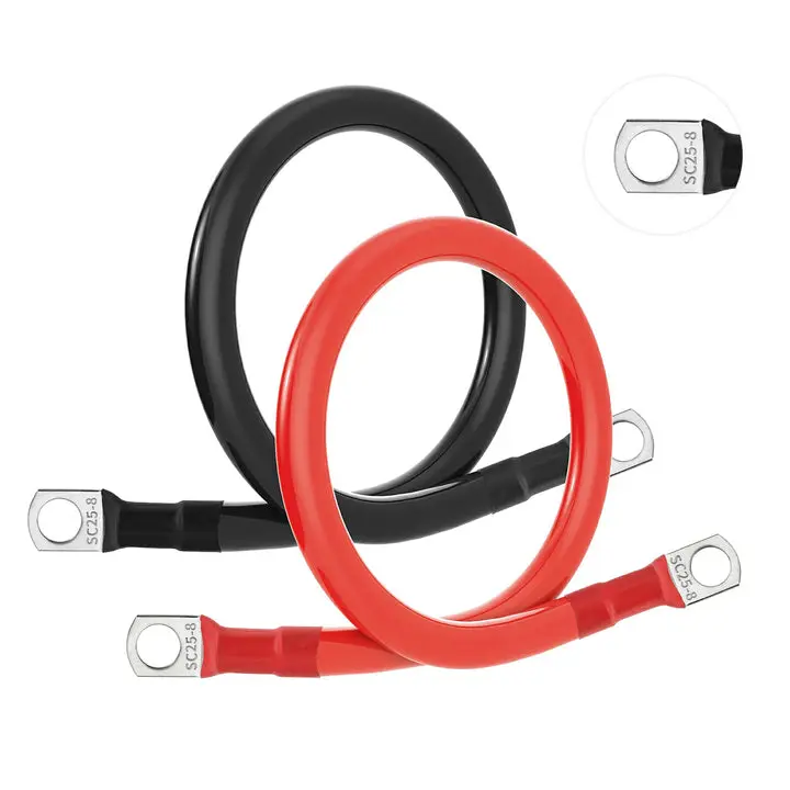 4AWG 11-Inch Battery Inverter Cable Set tiktokshopspringglowup 4AWG 11-Inch Battery Inverter Cable Set tiktokshopspringglowup