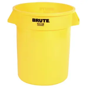 Rubbermaid Commercial  20Gal W-O Lid Brute Container Trash Can Y