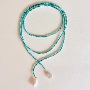 Turquoise Tide Lariat Necklace