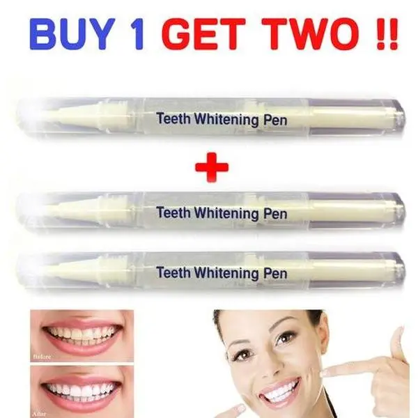 Dazzling 45% Professional Strength Teeth Whitening Pen, 2ml Orange-Flavored Oral Gel (Buy 1 Get 2), Florida Laboratories Inc. Formulation, Buy One Get Two