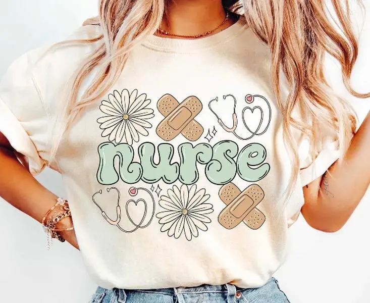 Nurse  DTF Transfers - THIS IS NOT A SHIRT