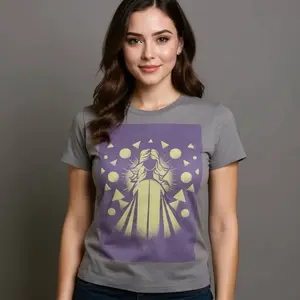 Divine Radiance Geometric Goddess Tee