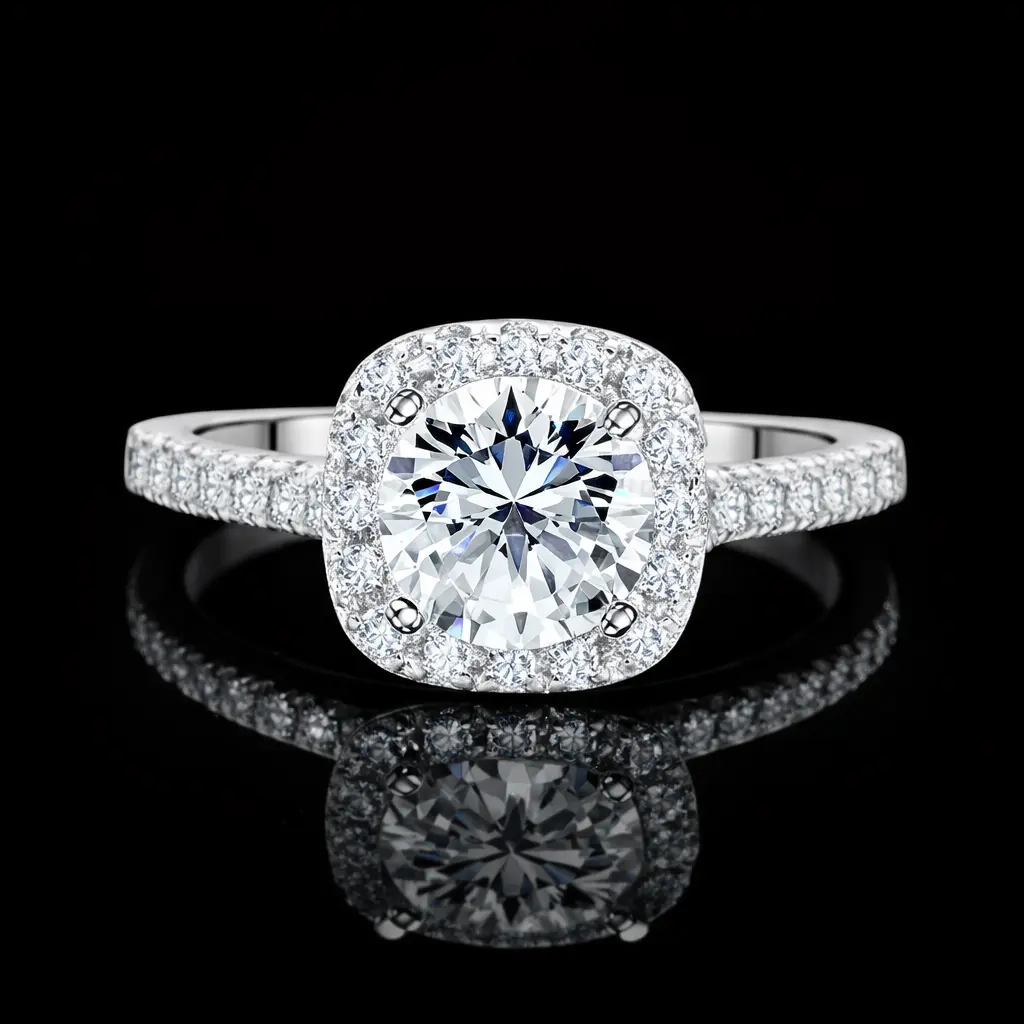 Cushion Halo Ring
