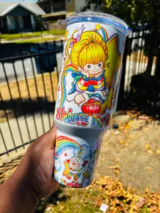 Rainbow brite 40oz tumbler