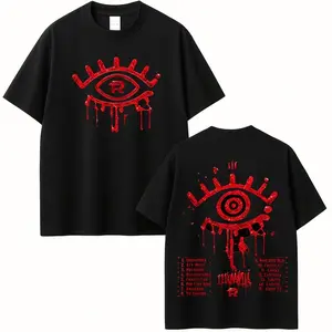 T-shirt Mens Women Clothing Fashion Hip Hop T-shirts 100% Cotton KE7