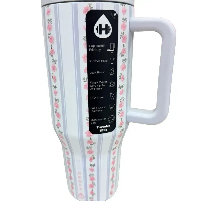 Hydro Jug Traveler Primrose 32oz Tumbler Vacuum Thermo Flask tumbler cups