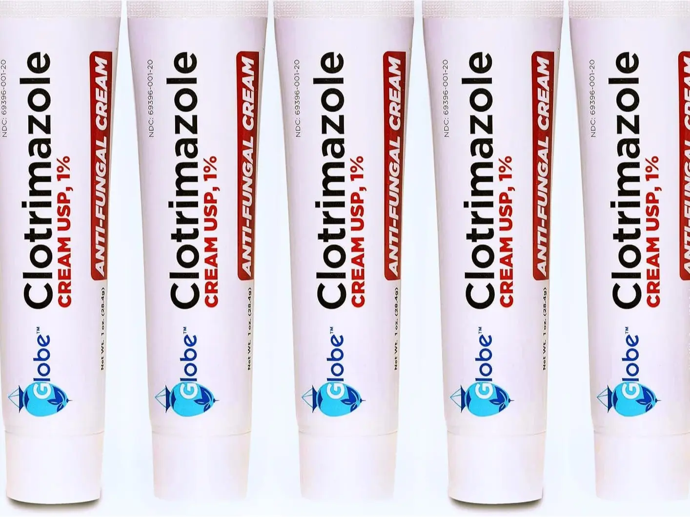 1% Clotrimazole Antifungal feet Cream 1 oz (5 Pack),Treats Athlete's Foot Jock Itch Ringworm