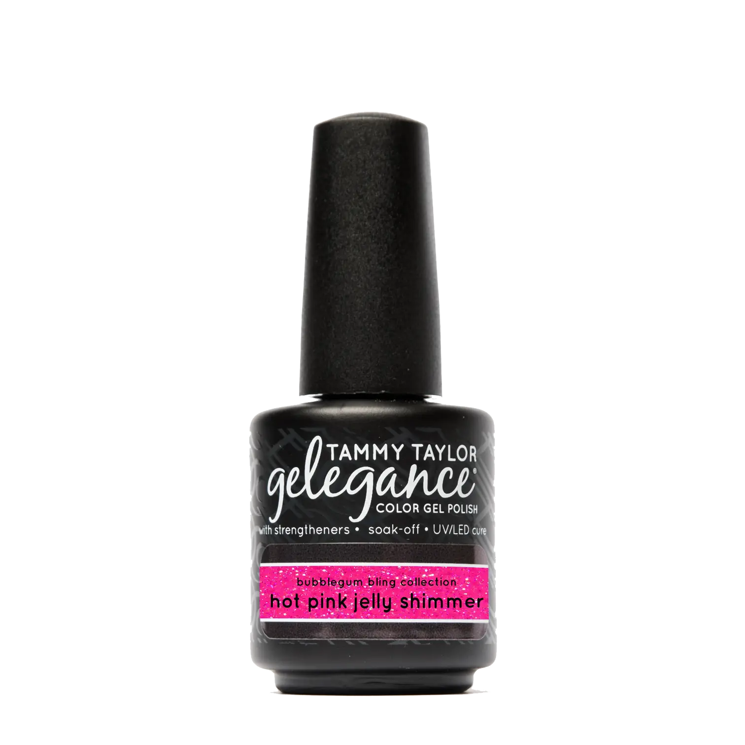 Tammy Taylor Nails Gelegance Hot Pink Jelly Shimmer Gel Polish  Slick & Shiny Finish, No Shrinking or Wrinkling