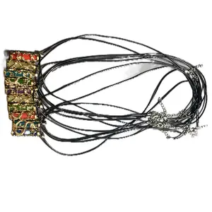 Luminous Necklace Jewelry Set 10pcs Glow In The Dark Dragon Pillar Pendants Golden Plated Alloy Dragon Column Charms Luminous Stone Necklace