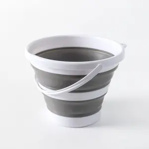 1pc, Folding Bucket, Portable Water Bucket, Foldable Car Washing Bucket, Outdoor Camping Fishing Travel Water Bucket, Wash Bucket, Easy To Storage, Cleaning Supplies, Household Gadgets