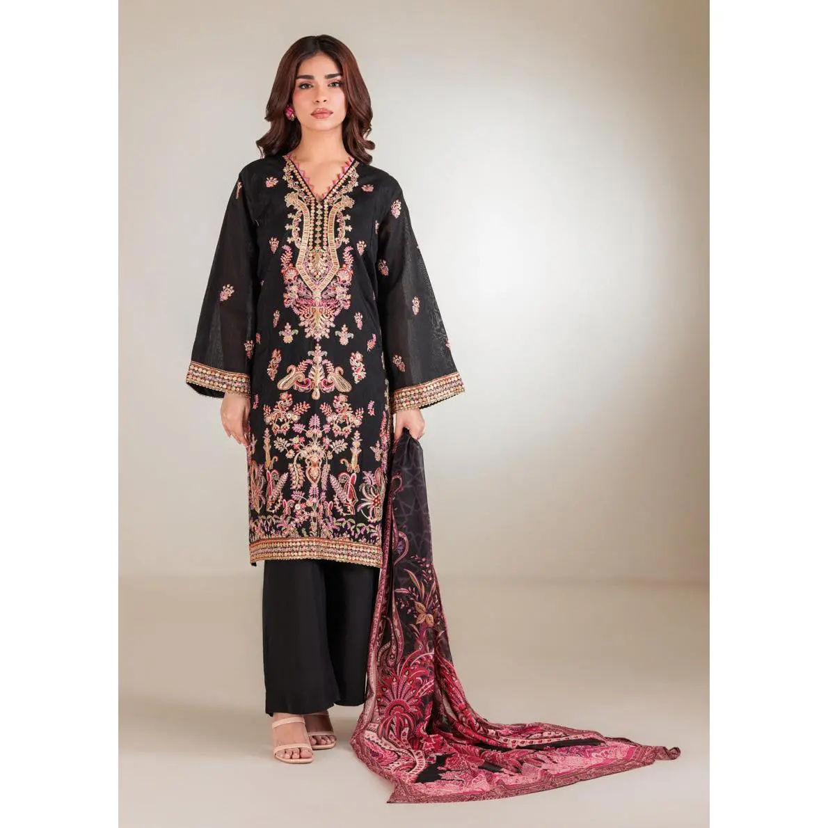 Black-Khaddi-3 Piece (WP3PSLS26L2M4) J(132) NY 99