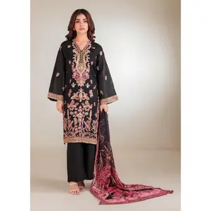 Black-Khaddi-3 Piece (WP3PSLS26L2M4) J(132) NY 99