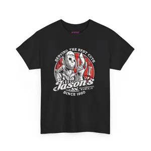 Jason's Old Fashioned Deli Friday 13th Horror Movie 80's Retro Cotton T-Shirt