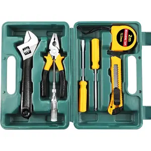 8 Piece Hand Tool Kit Basic Household Repair Small Home Tool Kit with Storage for Car