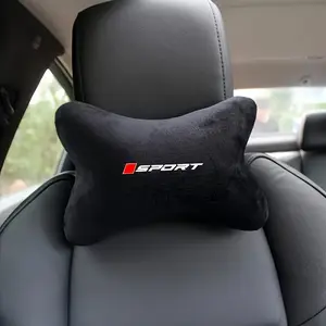 Sport Style Car Seat Headrest Soft Plush, Neck Support Breathable Comfort, Relaxing Cushion for Most Vehicle Types