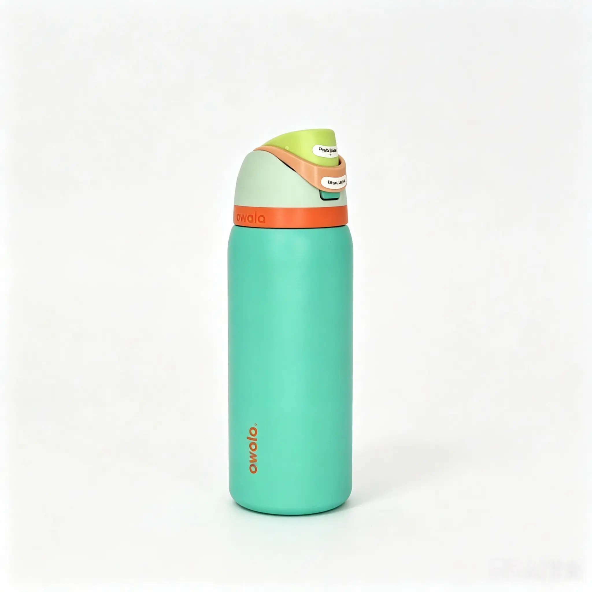 Owala 32oz Turquoise Stainless Steel Double-Walled Vacuum Flask - Insulated, Heat Resistant, Leak-Proof Drinkware, Travel Tumbler, Coffee Mug, Ice-Cold Vacuum Flask, 24H Cold Retention, Reusable, Portable, Stylish
