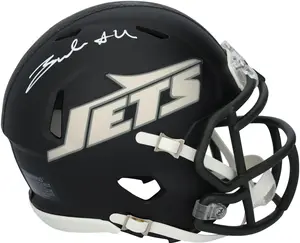 Braelon Allen New York Jets Autographed Riddell Rivalry Speed Mini Helmet - Fanatics Authentic Certified