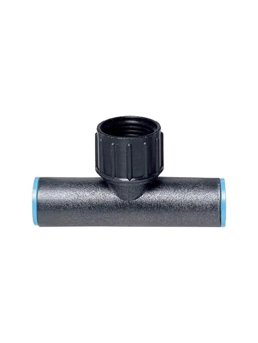 Raindrip 304G00UB Hose End Compression Plug - 0.62 in. ABS, 60 PSI Drip Irrigation Accessory with Filters, Hose Attachment, Outdoor Drip Irrigation Swivel Compression Tee & Filter Washer for Home Improvement Garden Watering, Includes Filter Washer