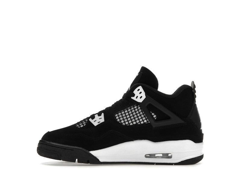 Jordan Kid's 4 Retro White Thunder Basketball Shoes, from StockX