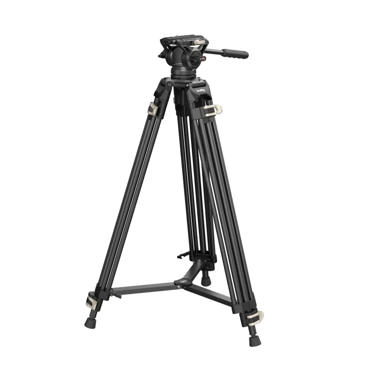 SmallRig AD-01 3751B 3-Section Heavy-Duty Aluminum Tripod with Fluid Head