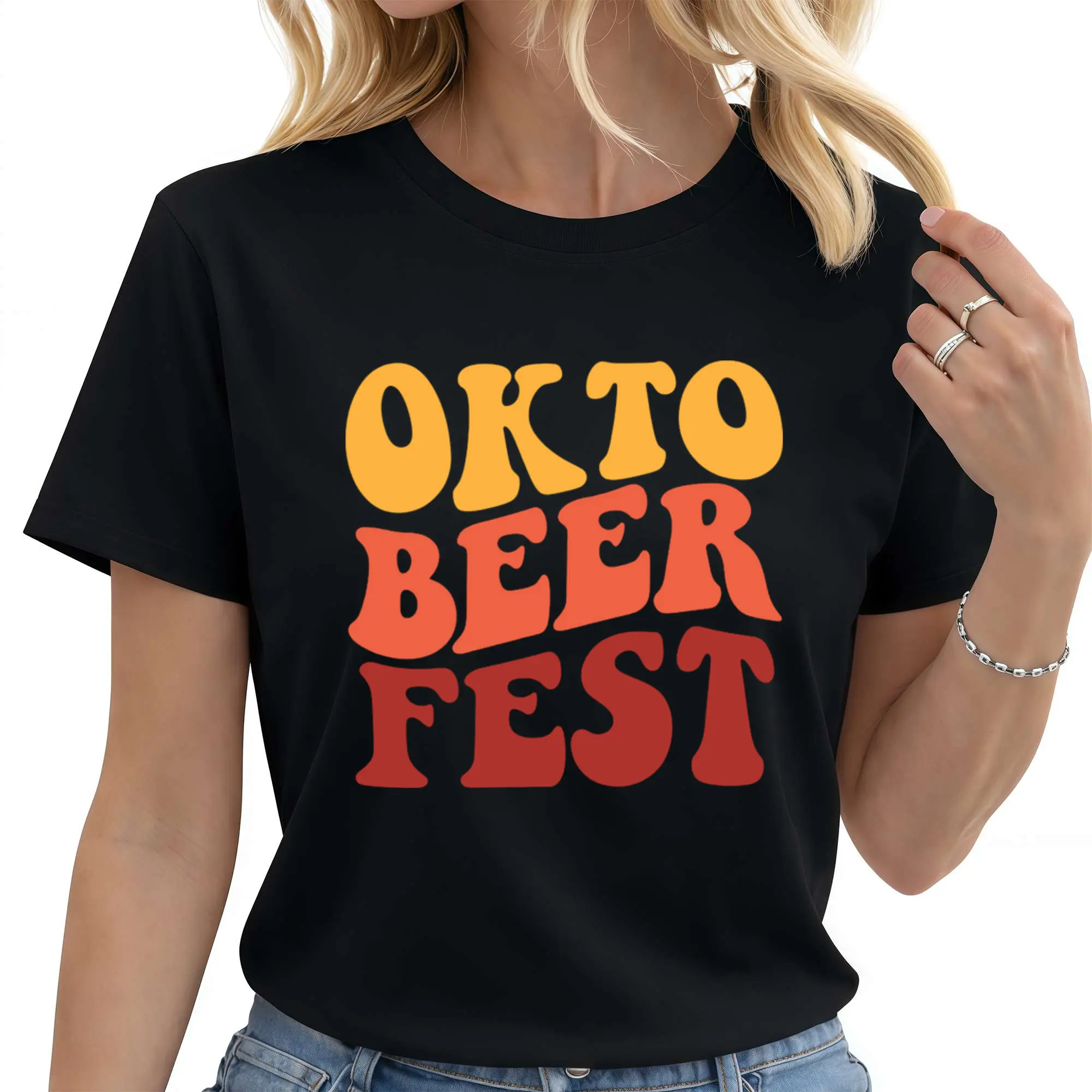 Oktoberfest T Shirts for Women: Prost Print Letter Tee Shirts German Oktoberfest Party Outfits