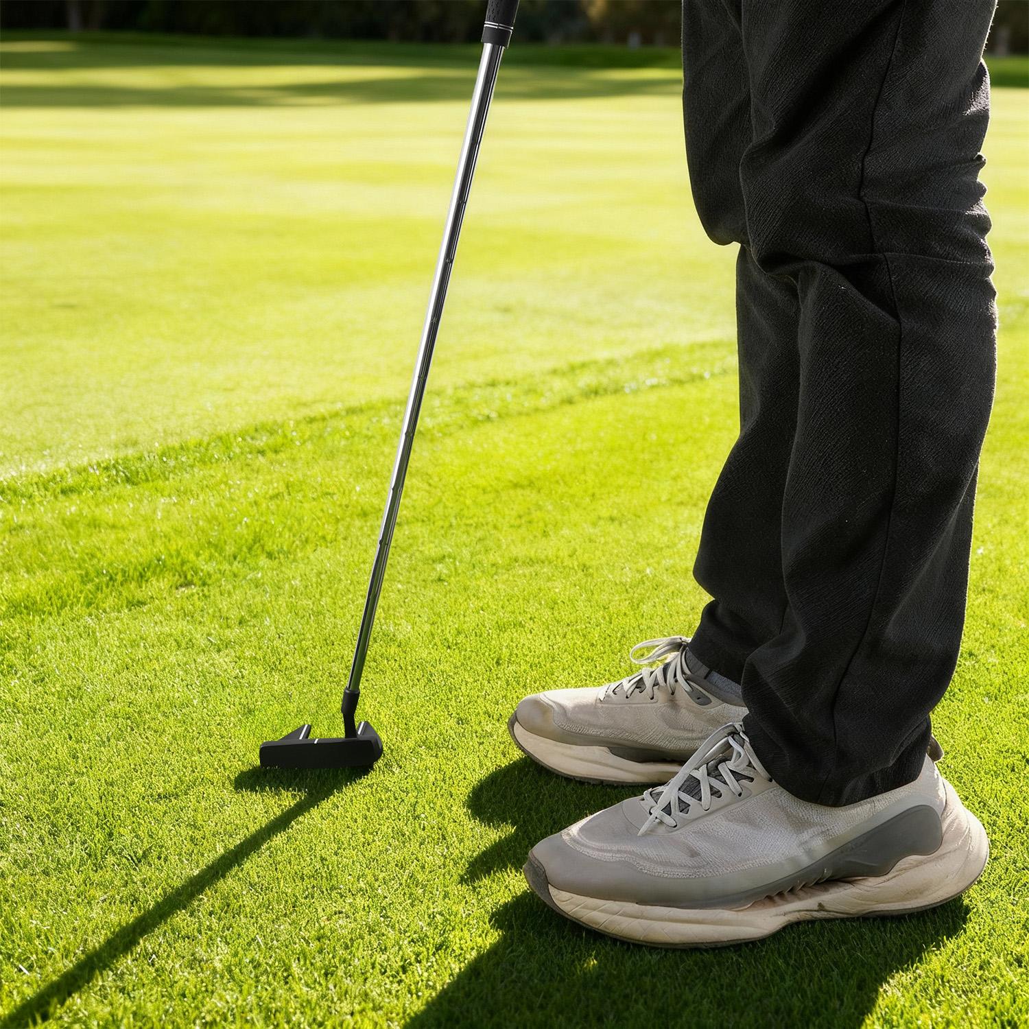 WUDAY Right-Handed Golf Putter – Super Wear-Resistant Coating (No Fading After Repeated Hitting), Premium Grip, Enhanced Aim Line for Precise Alignment – Optimized Value Putter Auto-Aligning Stability Golf Putter mallet putter