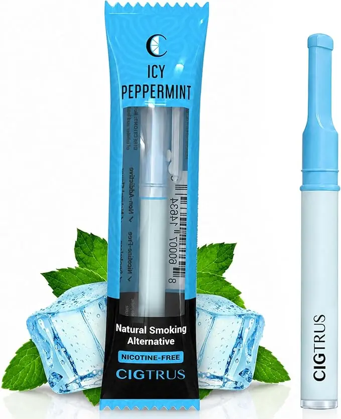 Cigtrus Craving Relief Aromatherapy Inhaler – Nicotine-Free, Tobacco-Free, Non-Electric Icy Peppermint Mint Inhaler for Adults