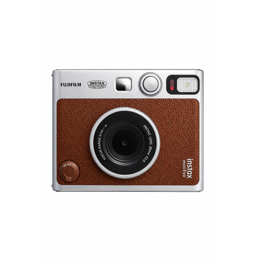 FUJIFILM INSTAX MINI EVO Hybrid Instant Camera (Brown)