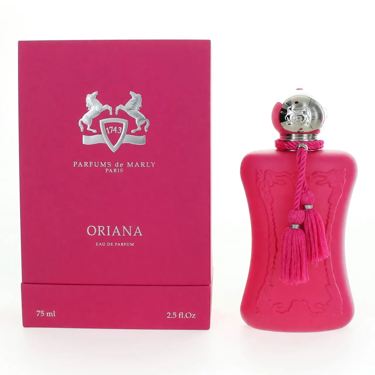 Parfums de Marly Oriana 2.5oz Women's Eau de Parfum Royal Essence 75ml Pink Bottle with Tassel Paris Fragrance