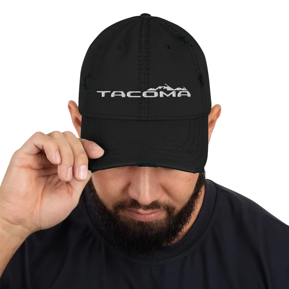 Tacoma Distressed Dad Hat – Embroidered Custom Cap for Toyota Truck Lovers and Off-Road Enthusiasts, Overland 4x4 lover. Trd pro Off Road