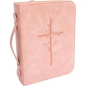 Cover Case for Women - PU Leather Large  Case with Minimalist Debossed Design - Christian  Accessories for Girls  Women ()