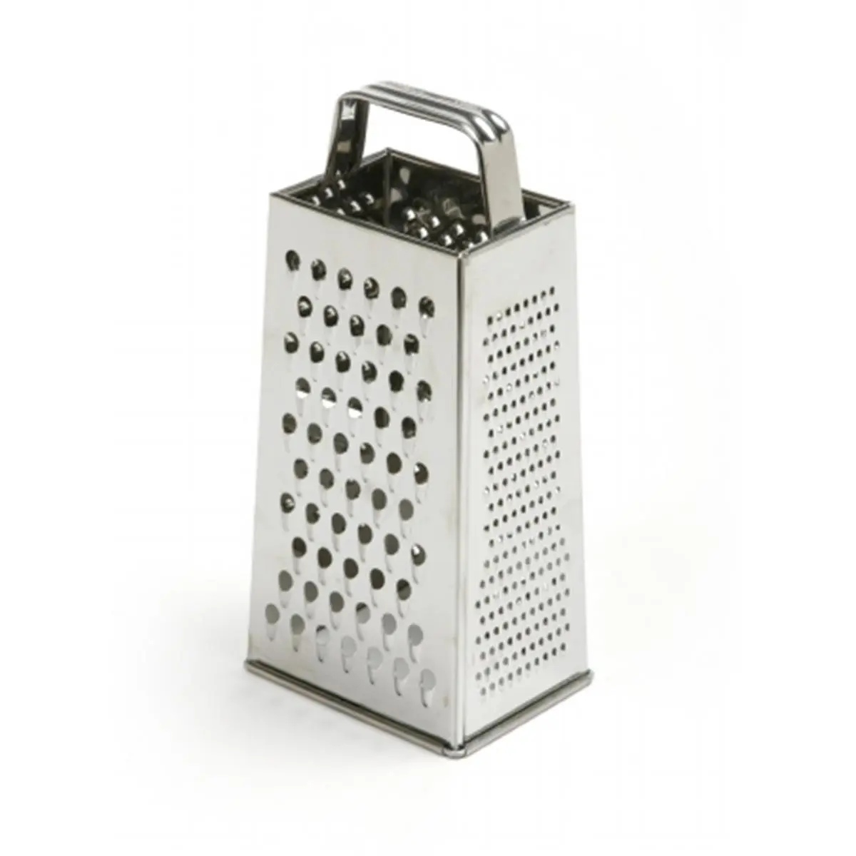 YBM HOME Stainless Steel 4-Sided Box Grater - Box-Shape Kitchen Utensil with Coarse Sides for Vegetable Grating and Food Preparation