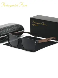 Protagonist Aura Lightweight, Casual, Comfortable Anti Glare Polarized Sunglasses With Square Frames, Fashionable Decoration For Driving, Seaside Vacation, Reducing Glare, And A Great Gift