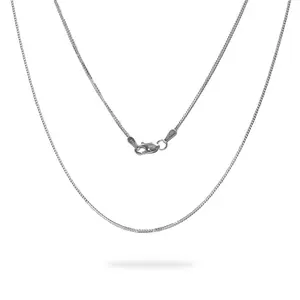 1.2mm Singapore Foxtail Chain in White Gold