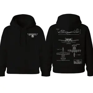 A10 Warbog Blueprint T-shirt, Hoodie, Vintage Fairchild Graphic Tee Military Enthusiast Streetwear Clothing Gift for Men Breathable Printing