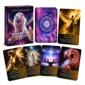 Ancient Codes Quantum Oracle Deck: Light Codes, Egypt Mysticism, Isis, Sekhmet, Sacred Geometry, Divination, Spiritual, Love Gift