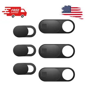 Laptop Camera Cover Slide, Phone Camera Cover Slide, 6 Pack Black