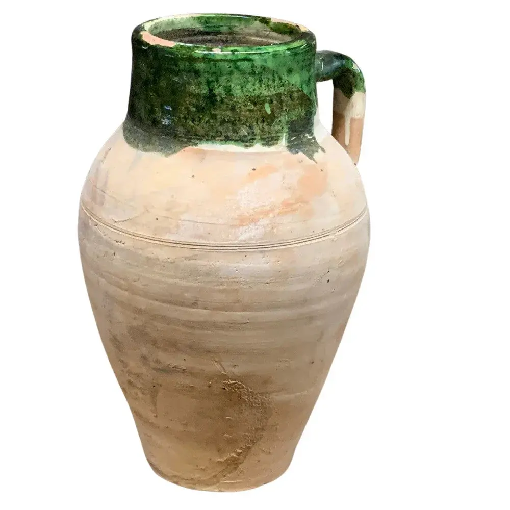 Vintage Turkish Terracotta Oil Jar