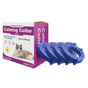 Gog&Cat Calming Collar 4 Pack – Pheromone Collar for Gogs/Cats, Adjustable Breakaway, Water-Resistant, Stress Relief,  Helps Reduce Scratching, Noise Sensitivity & Separation Anxiety