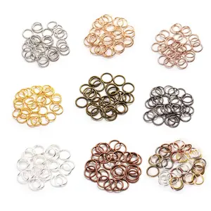 200pcs/lot 3-20mm Iron Jump Rings Split Rings Connectors For Diy Jewelry Finding Making Accessories  Supplies