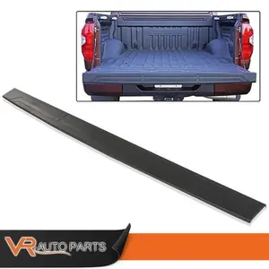 Fit For 14-18 Toyota Tundra ABS Tailgate Cap Top Moulding Protector Cover Black