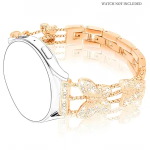 Fashion Rhinestone Decor Watch Band, Shiny Chain Bracelet Band for Samsung Galaxy Watch 7/6/5/4 40mm 44mm, Smart Watch Accessories, Wearable