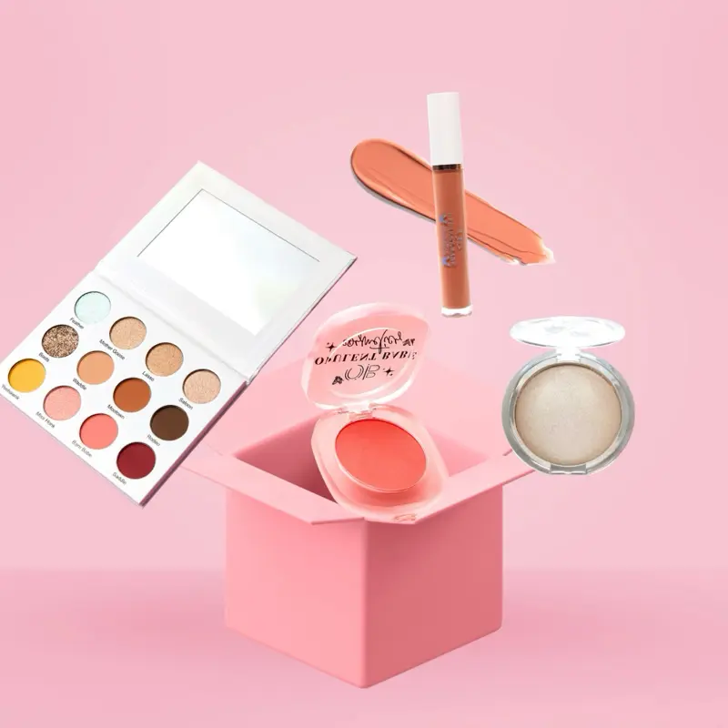 Opulent Babe Bundle Box $40.99 Discounted Overstock Edition -  Lip Gloss, Eyeshadow Palette, Blush, & Shimmery Highlighter