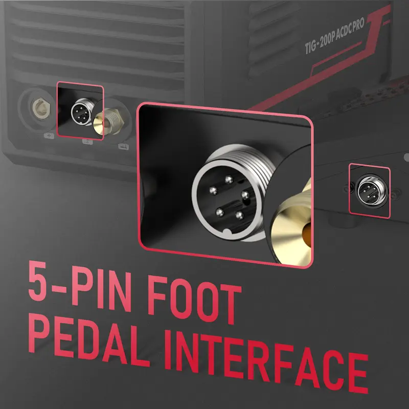 YESWELDER TIG-200P-ACDC-PRO AC/DC Aluminum TIG Welder 200Amp | AC TIG/DC TIG/Spot TIG/Pulsed TIG/Stick | HF Start 110/220V Dual Volts Welding Machine with Pulse 6