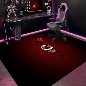 C-Cult of the Lamb Floor Mat Gaming Room Soft Flannel Floor Rug Non-Slip Absorbent Doormat for Esports Setup, Bedroom, Entrance, Gamer Home Decor, Anti-Skid Washable Mat, Multiple Sizes Available