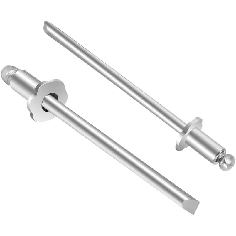 Rivets NOS Dash Rosette Rivets Stainless Steel Fit for Ford AMC GM and More Models (2PCS, Sliver)