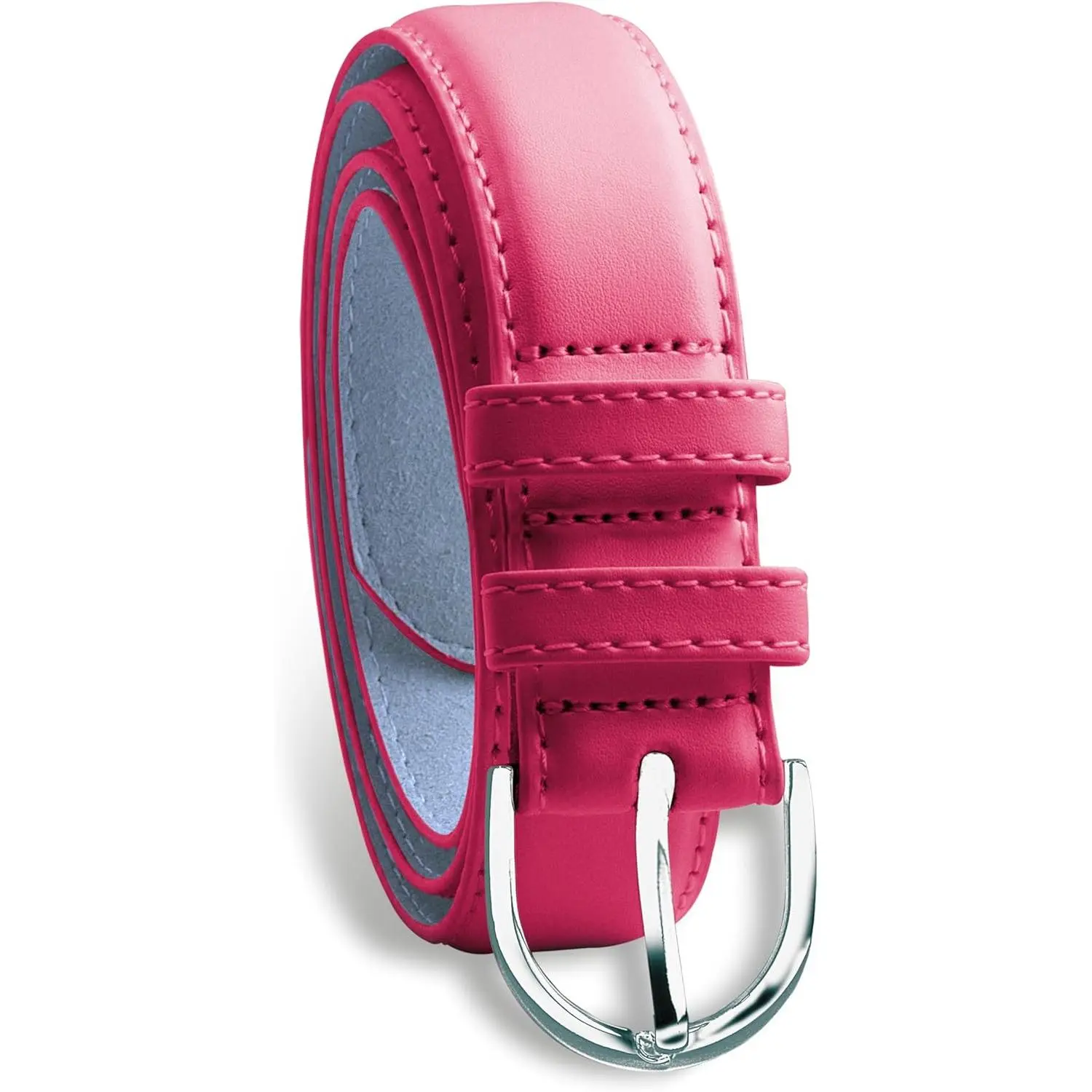 Small to Plus Size Belt Women, Bonded Leather, Silver Polished Buckle, Belts  for Women, For Ladies Dress n Jeans - TikTok Shop